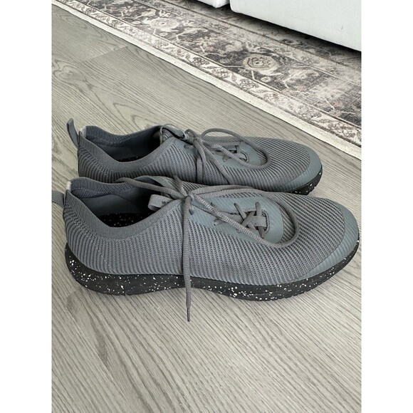 SNIBBS size 14 ROVR Charcoal Speckle Knit Mesh Work Sneaker slip resistant - Picture 3 of 5